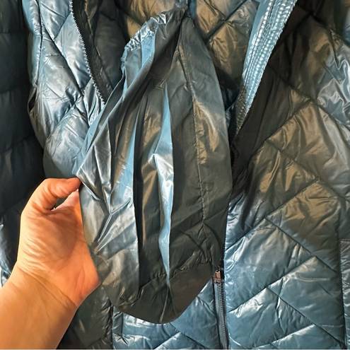 London Fog  Lightweight Packable Down Puffer Jacket Size Large Teal