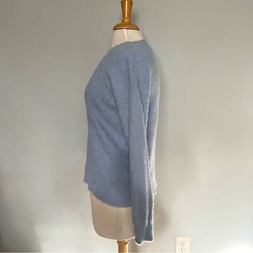 Treasure & Bond  Light Blue Fuzzy Pullover Crewneck Sweater Size S