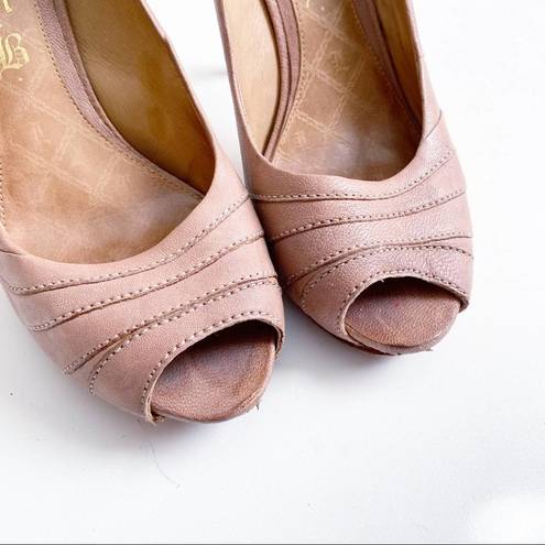 L.A.M.B. Tansy Nude Pumps 8.5