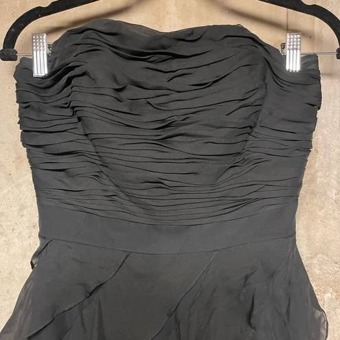 Badgley Mischka  Strapless Mini Dress in Black