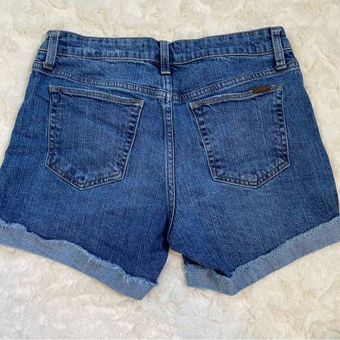 Joe’s Jeans  Womens Denim Size 28 Dark Wash Mid Rise Midi Cuffed Hem Jean Shorts