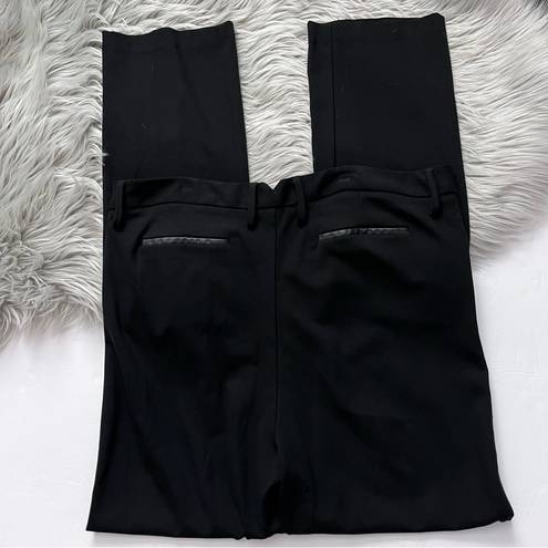 NYDJ  Ryan Faux Leather Trim Trousers