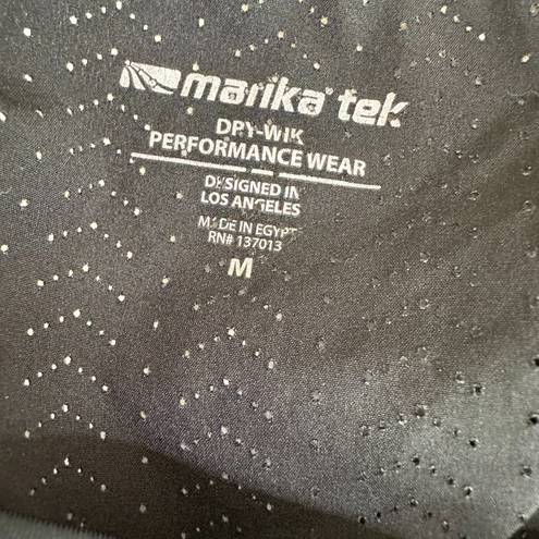 Marika tek  Dry-Wik Short Sleeve Black Athletic Shirt Women's Medium