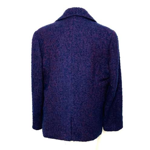 Coldwater Creek  Blazer Career Tweed Purple Jacket Sz P14