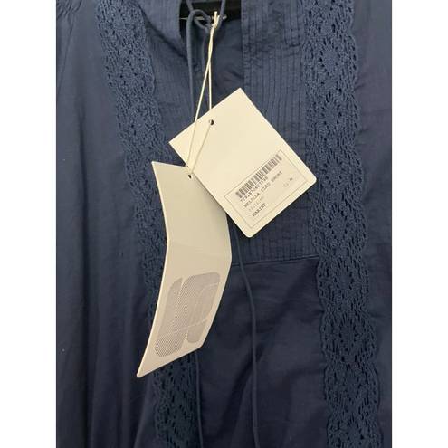 Tuckernuck  NWT Brand MARIACHER. Melilla Alfonsina Shirt in Marine M. Retail $380