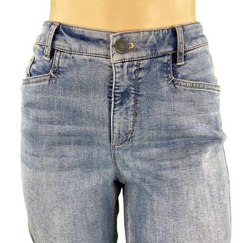 J.Jill  Light Wash High Waist Cropped Smooth Fit Denim Jeans