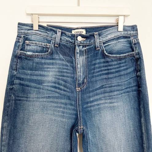 L'Agence NWT L’ Agence Denim Adele High Rise Crop Stove Pipe Jeans Newberry Blue Size 29