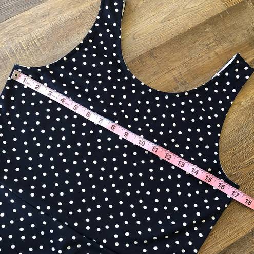 Divided  Navy and White Polk A Dot dress size 14