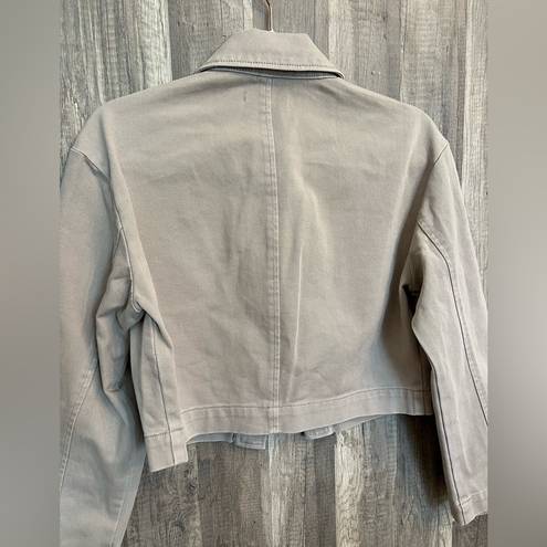 BCBGeneration BCBG Denim jacket, Sand, Sz S, NWT