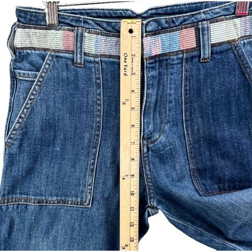Pilcro  Anthropologie Jeans Womens 27 Blue Patchwork Slim Boyfriend High Rise
