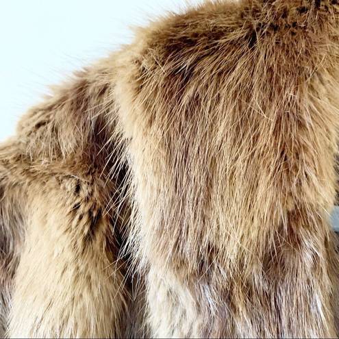 Vintage Mink Fur Stole Cape Capelet Winter Luxury Wrap Pockets Size undefined