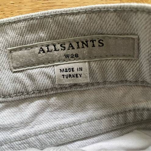 All Saints - Distressed Shorts in Gray