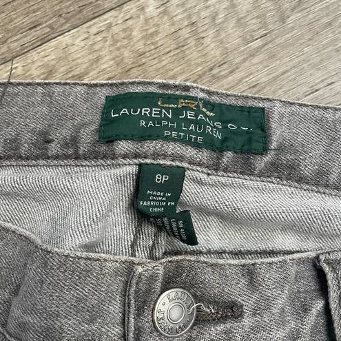 Polo  Ralph Lauren Grey Raw Hem Straight Jeans