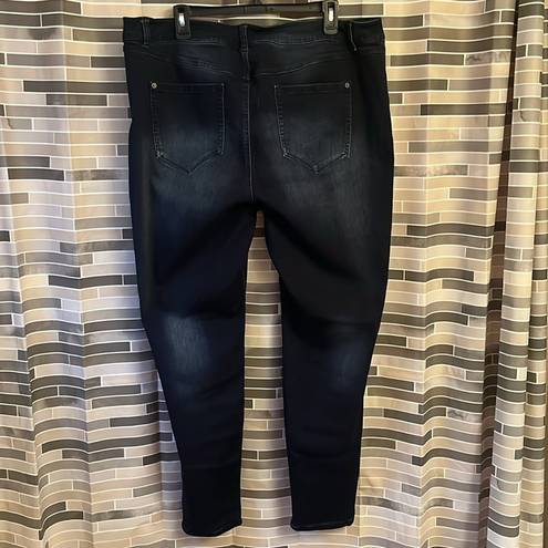 INC  Skinny Leg Regular Fit Stretch Jeans - Sz 22W (20”-25”W)