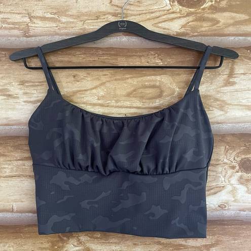 Zyia  Active spaghetti strap padded camouflage sports bra size small