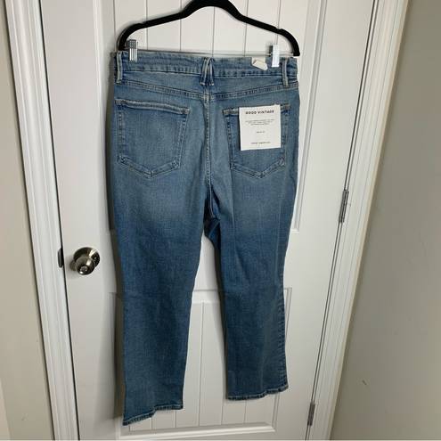 Good American  Good Vintage distressed straight leg jeans size 15