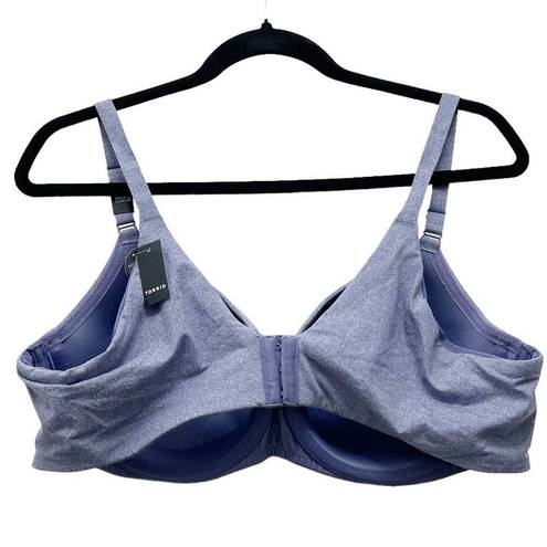 Torrid NWT  Full-Coverage Balconette Lightly Lined Back Smoothing Bra Blue Sz 44C