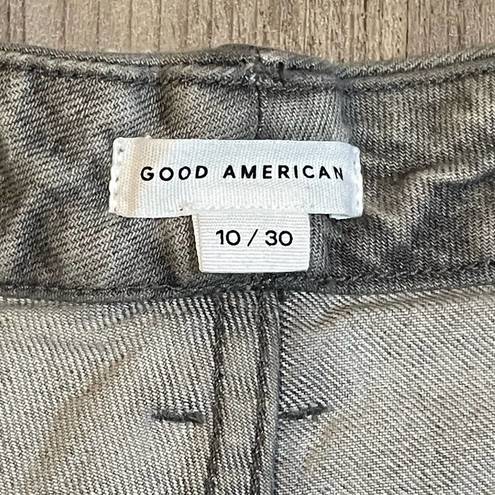 Good American NWT  Good Boy Straight Jeans in Washed Black - size 10/30