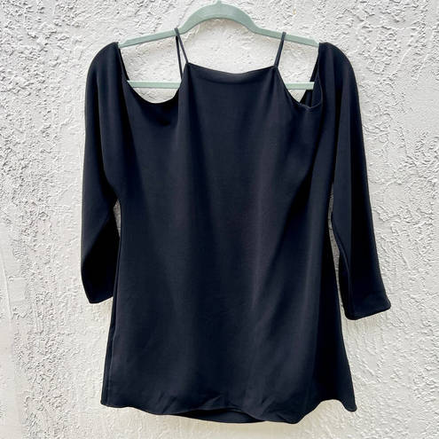The Row  Cold Shoulder Krauss Halter Neck Top Blouse Black Women's Size Small