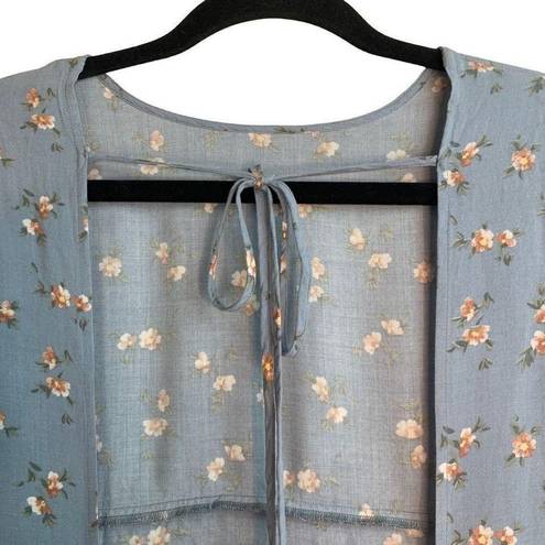 Christy Dawn  Ophelia Blue Floral Cottagecore Mini Dress