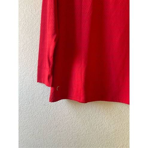 Zyia  Active womens xl Red Chill Long T long sleeve breathable quick dry