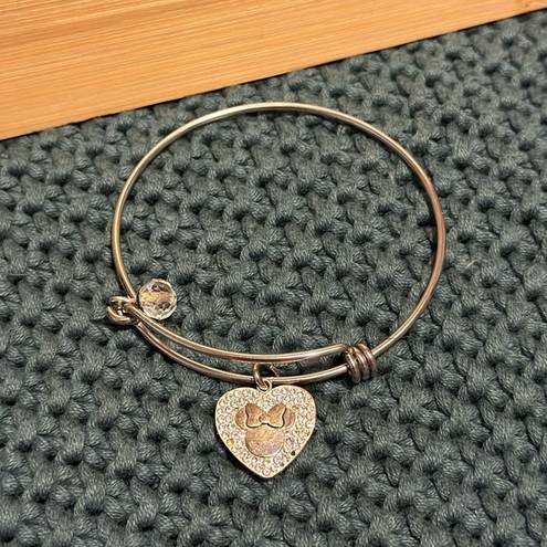 Disney  Minnie Mouse Mickey Silver Alex Ani Style Bracelet ILL BE YOUR MINNIE