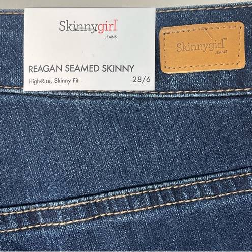 Skinny Girl  Seamed Reagan High Rise Skinny Fit Ankle Indigo Jean Size 28/6 New!