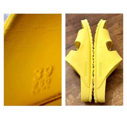 Birkenstock Fair/good used  Yellow Eva Arizona Sandals Euro 39 US Women 8