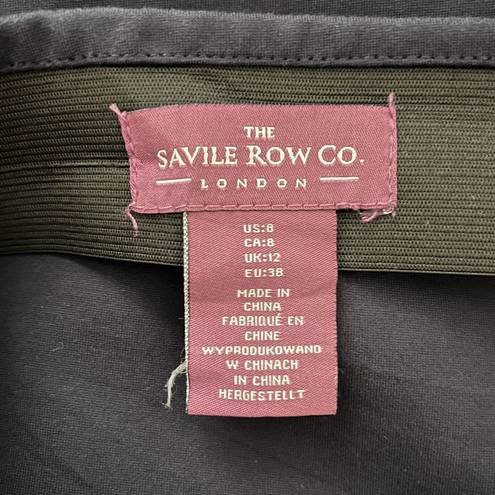 The Row Savile Co Skirt Womens 8 Navy Blue Pencil Straight Midi Career Preppy