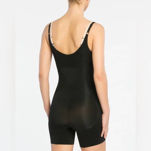 Spanx  Oncore Sculpting Open Bust Mid-Thigh Bodysuit Black