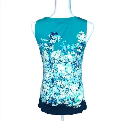 Krass&co NY& floral sleeveless top
