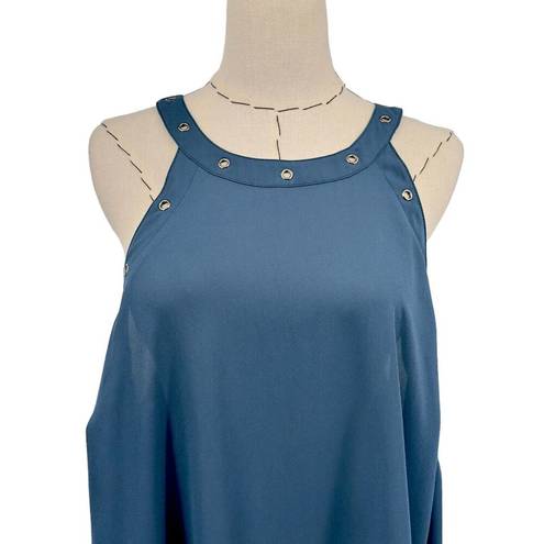 Torrid  Georgette Grommet Sleeveless Blouse Womens Size 2 / 2X Lightweight Teal