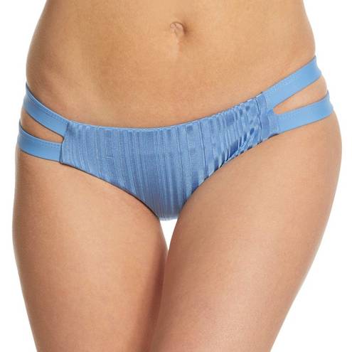 Tavik swim New Tavik Slinky Rib Minimal Bikini Bottom Chloe Cut Out Sides Sea Blue