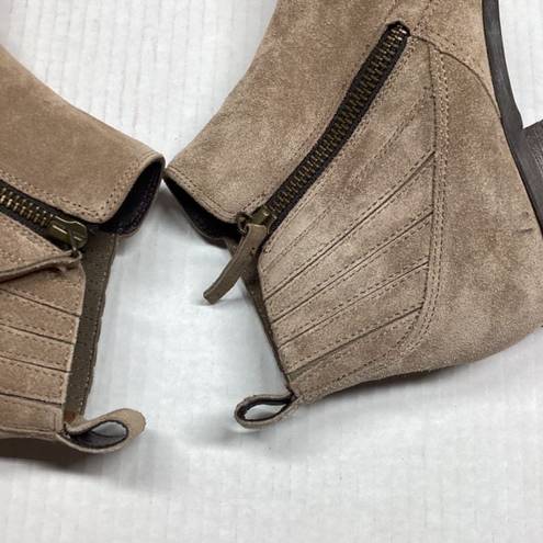 Paul Green  Natalie Antelope Suede Taupe ankle boots Size 5