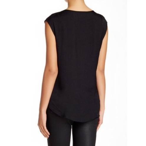 Townsen {NORDSTROM}  Noir Sleeveless Leather Blouse