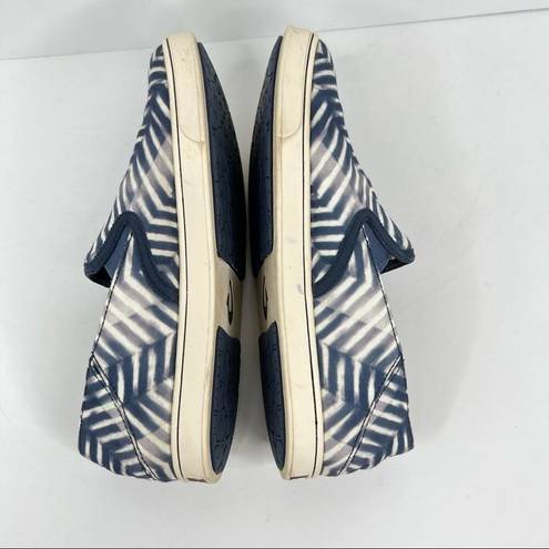 Olukai  Pehuea Pa’i navy blue white slip on canvas sneakers