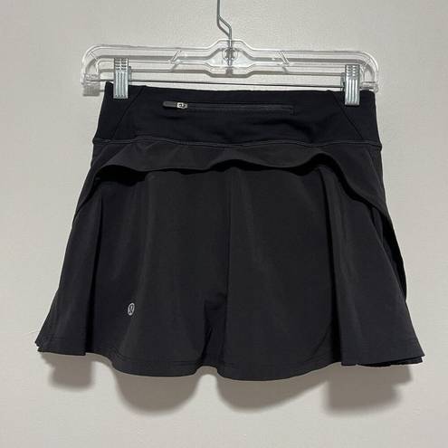 Lululemon  Play Off The Pleats Pickleball Tennis Athletic Swift Skirt Skort Black