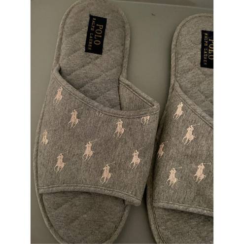 Polo  Ralph Lauren Women’s Gray “Antero” Slipper - Memory Foam Slip Ons - Size 11