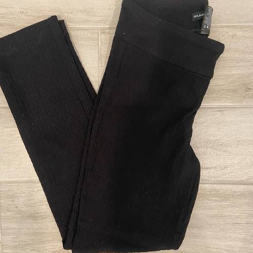 Hilary Radley  black textured pants/leggings size 6