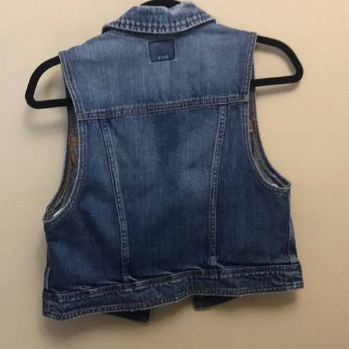 American Eagle America eagle jean vest size small