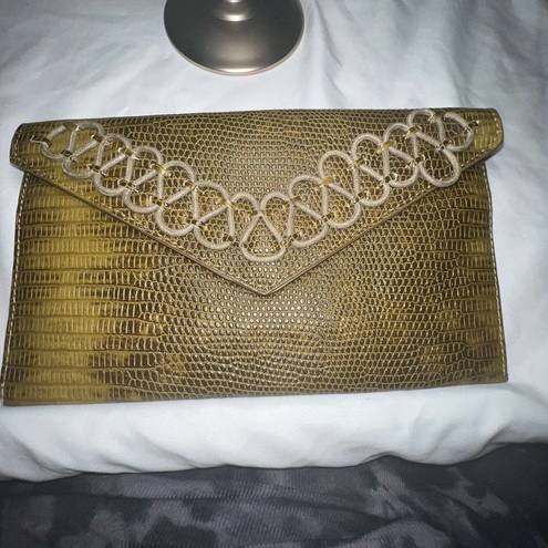 Danielle Nicole  Vegan Alligator Hand Strap Clutch