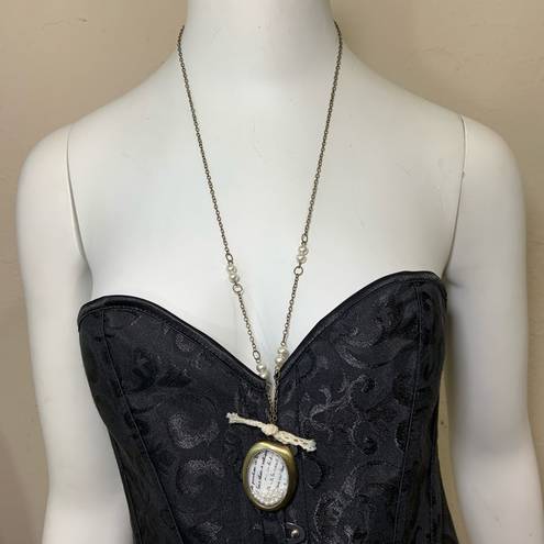 Poetry  Pearls & Lace Gold Necklace New