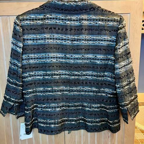 Doncaster  Black Gray White Patterned Blazer Size 14 NEW