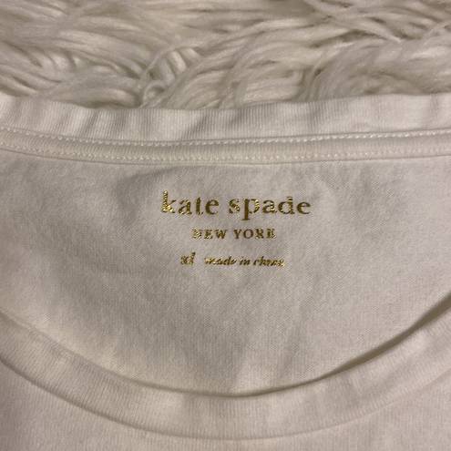 Kate Spade  New York Shirt size XL excellent condition color white length 24”