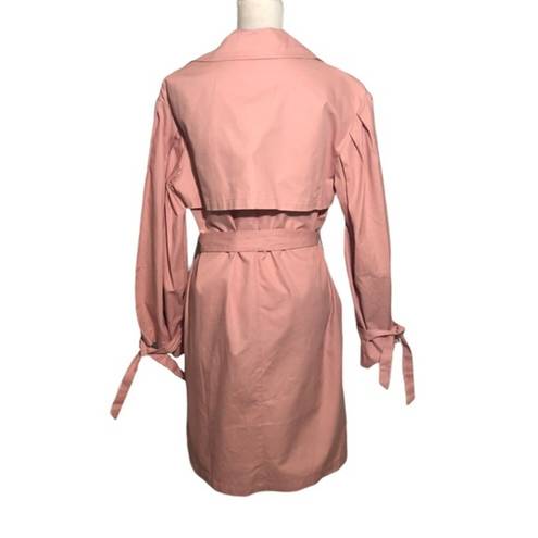 Who What Wear NWOT Light Pink Trench Coat Button Front Small New