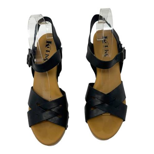 Kork-Ease Korks Bagley Black Platform Clog Sandal Size 9