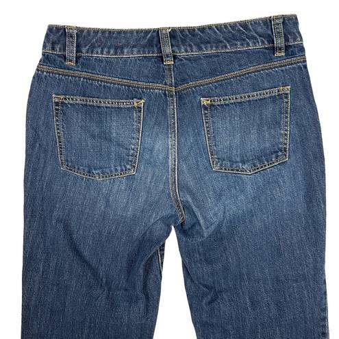 Talbots  Womens Size 8 Flawless Five Pocket Boyfriend Jean Denim Stretch Blue