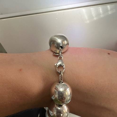 Tiffany & Co. Retired 14mm Silver Hardware Ball Bracelet