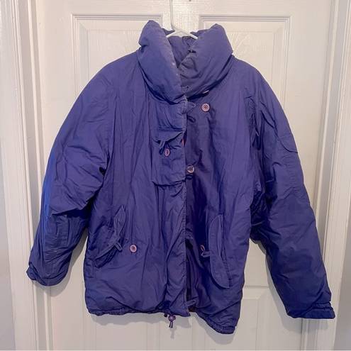 American Eagle  Vintage Women’s Purple Puffer Down Coat Size M