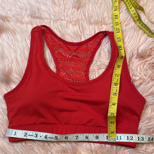 Zyia  Active Red Bikini Swim Top Size Medium